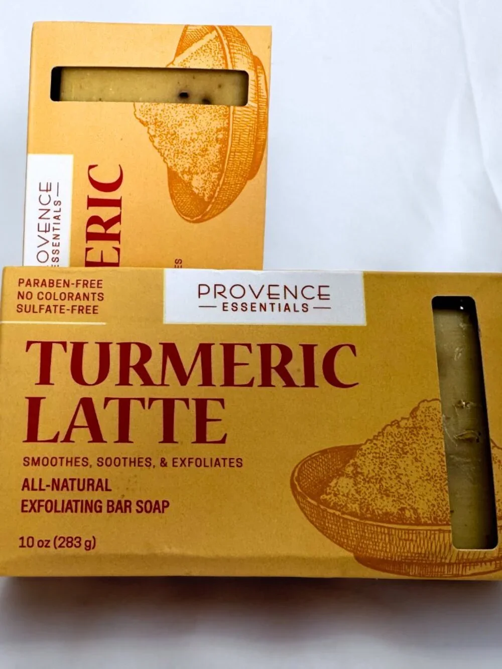 Provence Essentials Turmeric Latte All Natural Exfoliating Bar Soap 10oz
